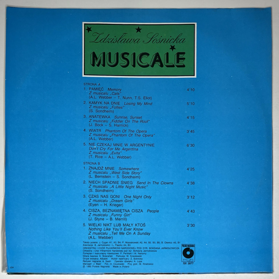 Zdzisława Sośnicka - Musicale (1990)