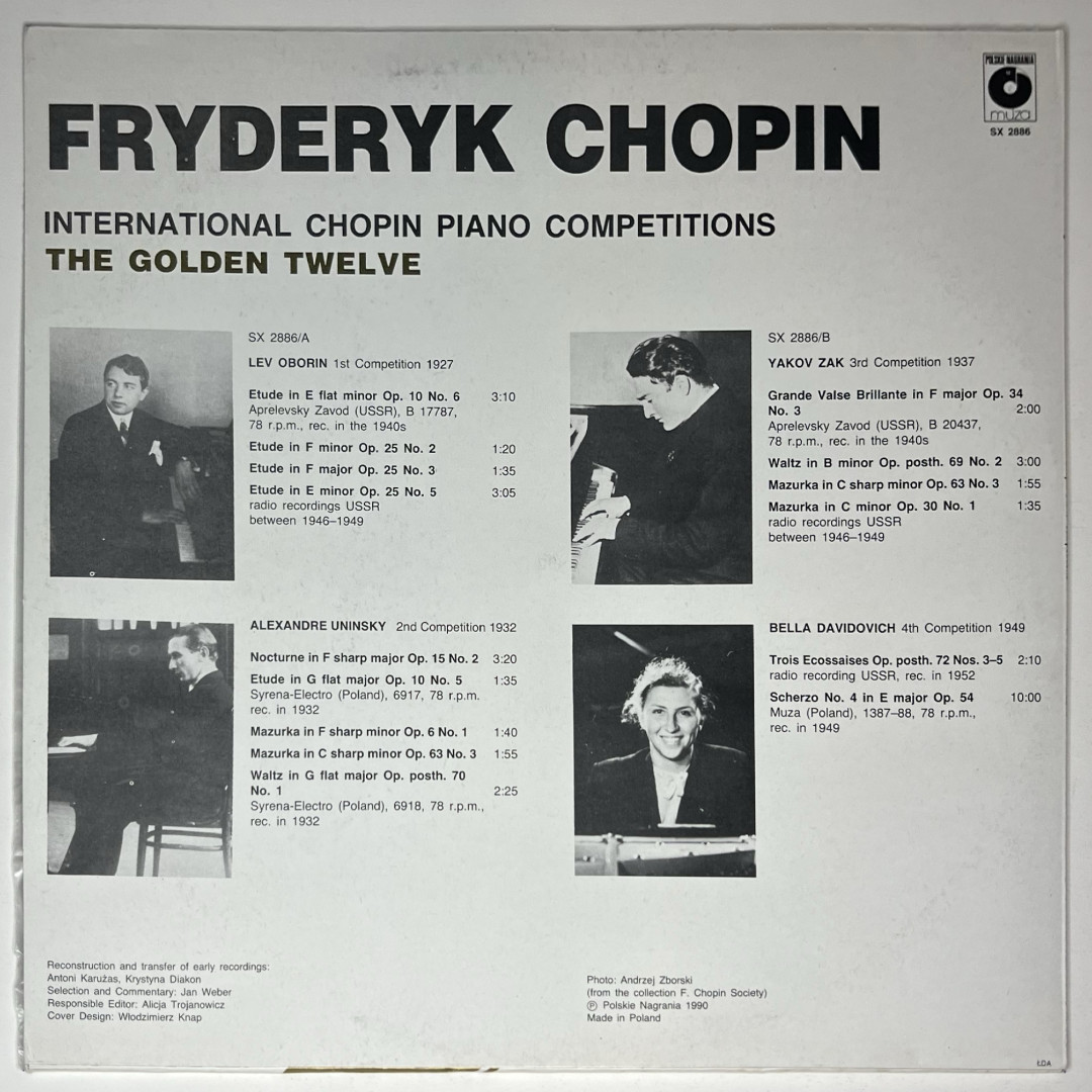 Fryderyk Chopin: The Golden Twelve Vol.1 (1990)