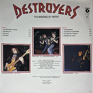 Destroyers - The Miseries Of Virtue (1991)