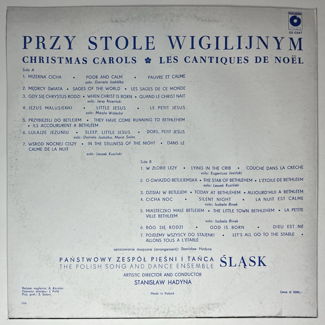 Zespół Pieśni I Tańca Śląsk - Przy Stole Wigilijnym (1986)