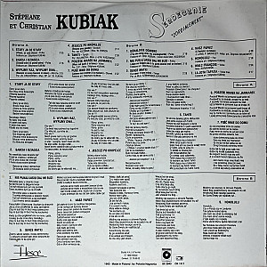 Stéphane Kubiak - Serdecznie - Cordialement (1990)